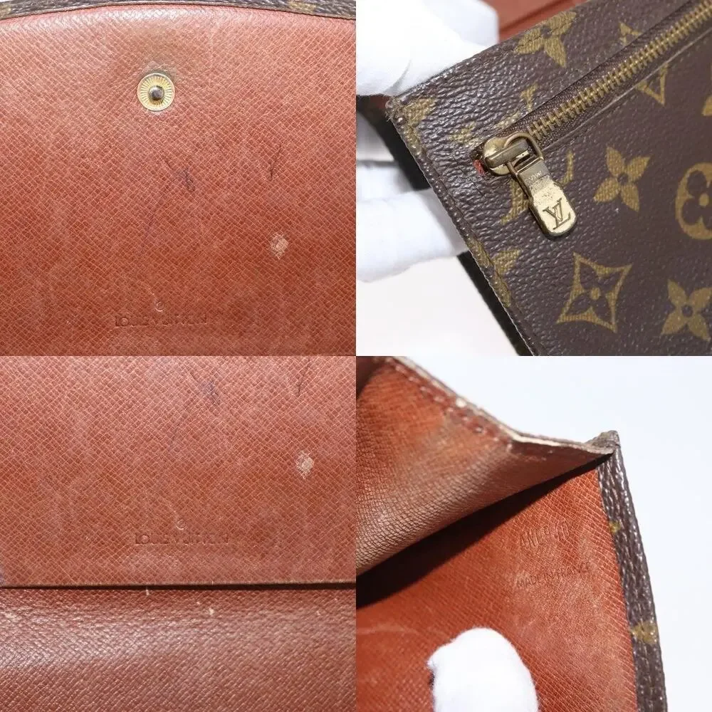 Louis Vuitton Monogram Pochette Rabat 20 Clutch Bag Brown